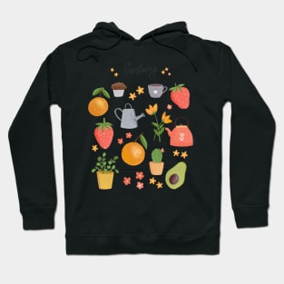 Gardening Art Print Hoodie